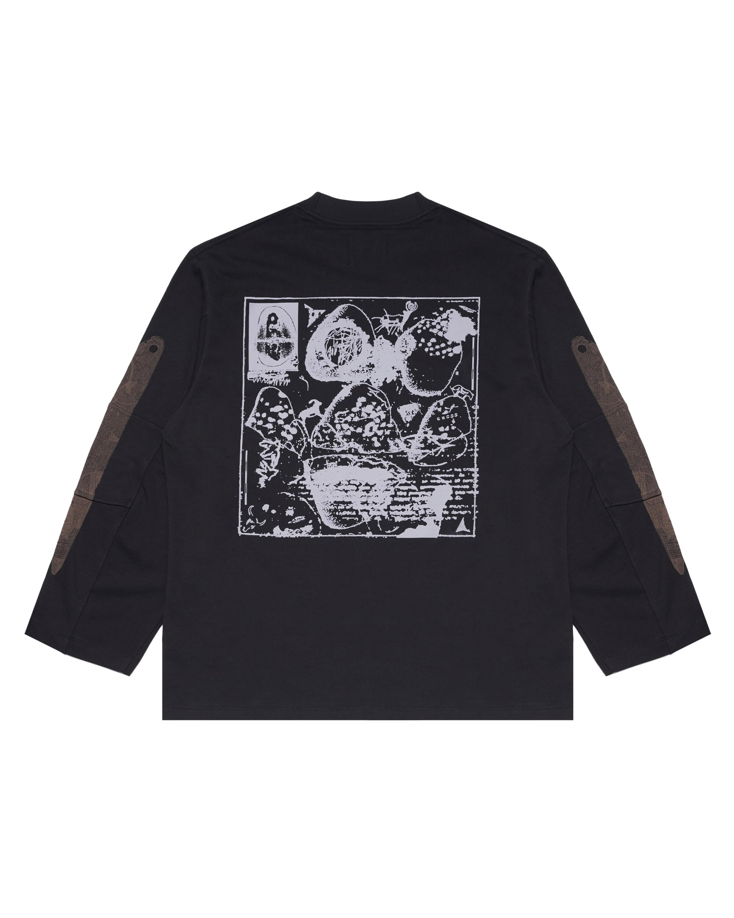 ROA Hiking インサイドアウトオーバーサイズカットソー ROA Longsleeve Graphic | RBMW085FA62-BLK0001 | AFEW STORE
